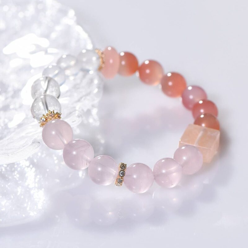 Solara Crystal Rose Quartz Bracelet