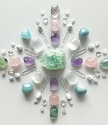 Solara Crystal Tranquility Blend Crystal Grid