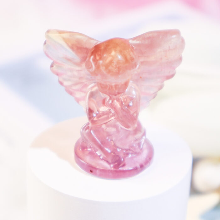 Solara Crystal Hand-Crafted Fluorite Angel