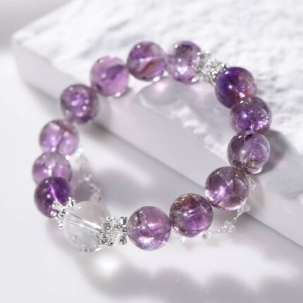 Violet Essence Amethyst Crystal Bracelet